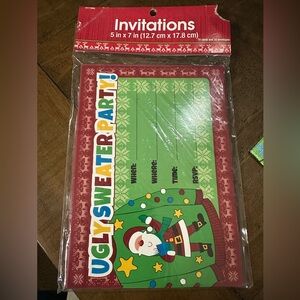 Christmas cards party invitations ugly sweater party invitations new 10 count